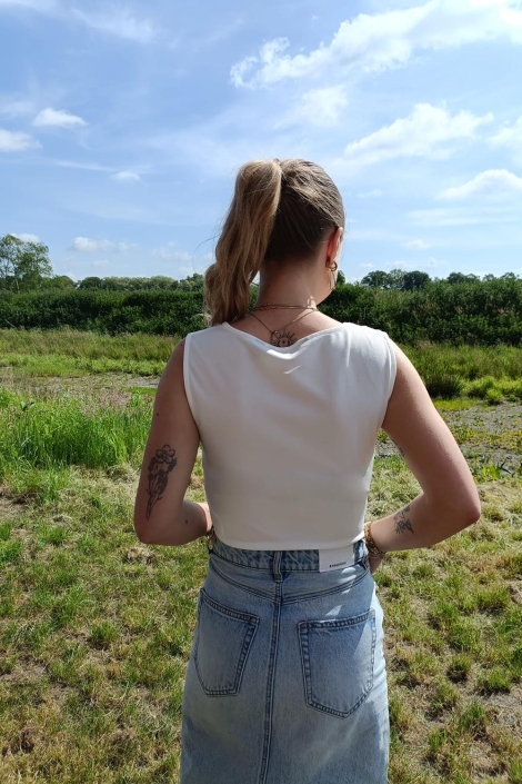 Vero Moda vmallison sl waterfall top jrs ga